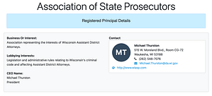 Association of State Prosecutors Wisconsin